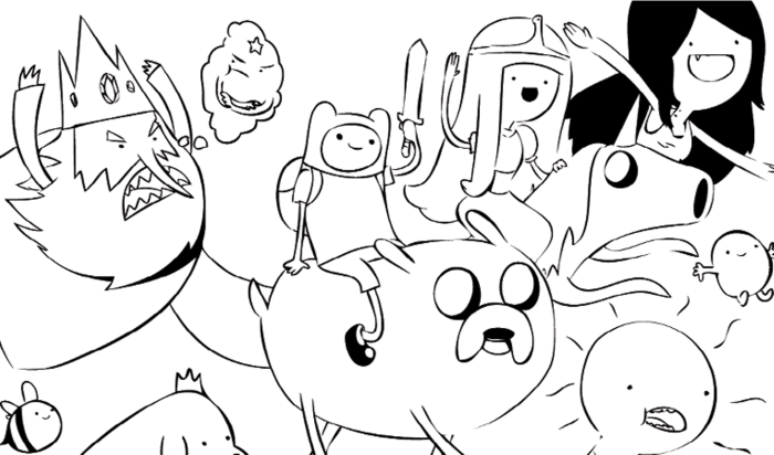 Adventure time coloring book