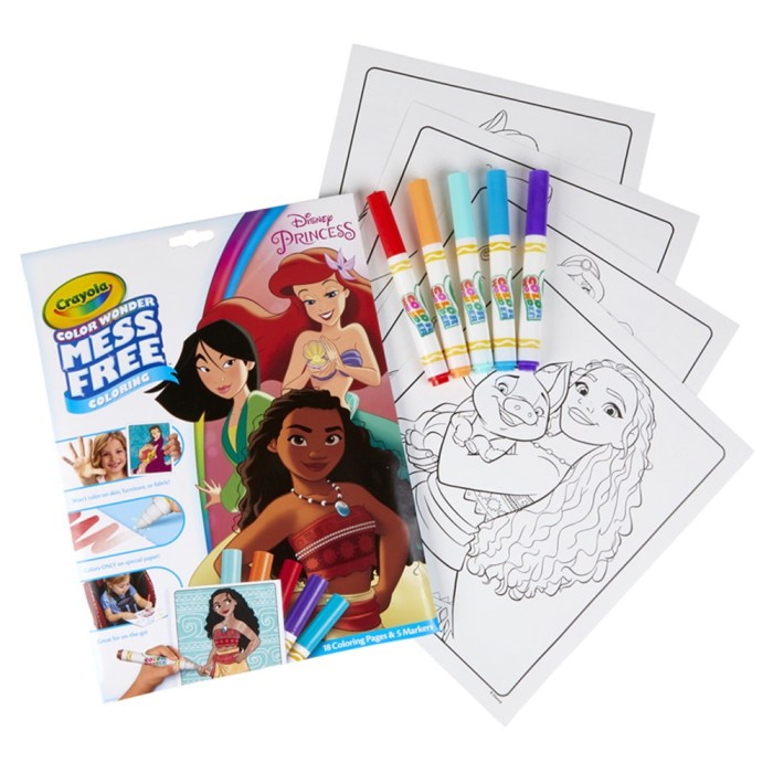 Mess free coloring book