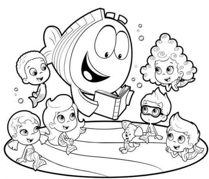 Bubble guppies coloring book