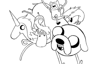 Adventure time coloring book