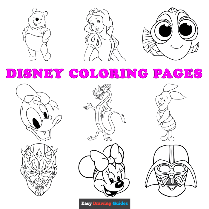 Disney coloring book printouts